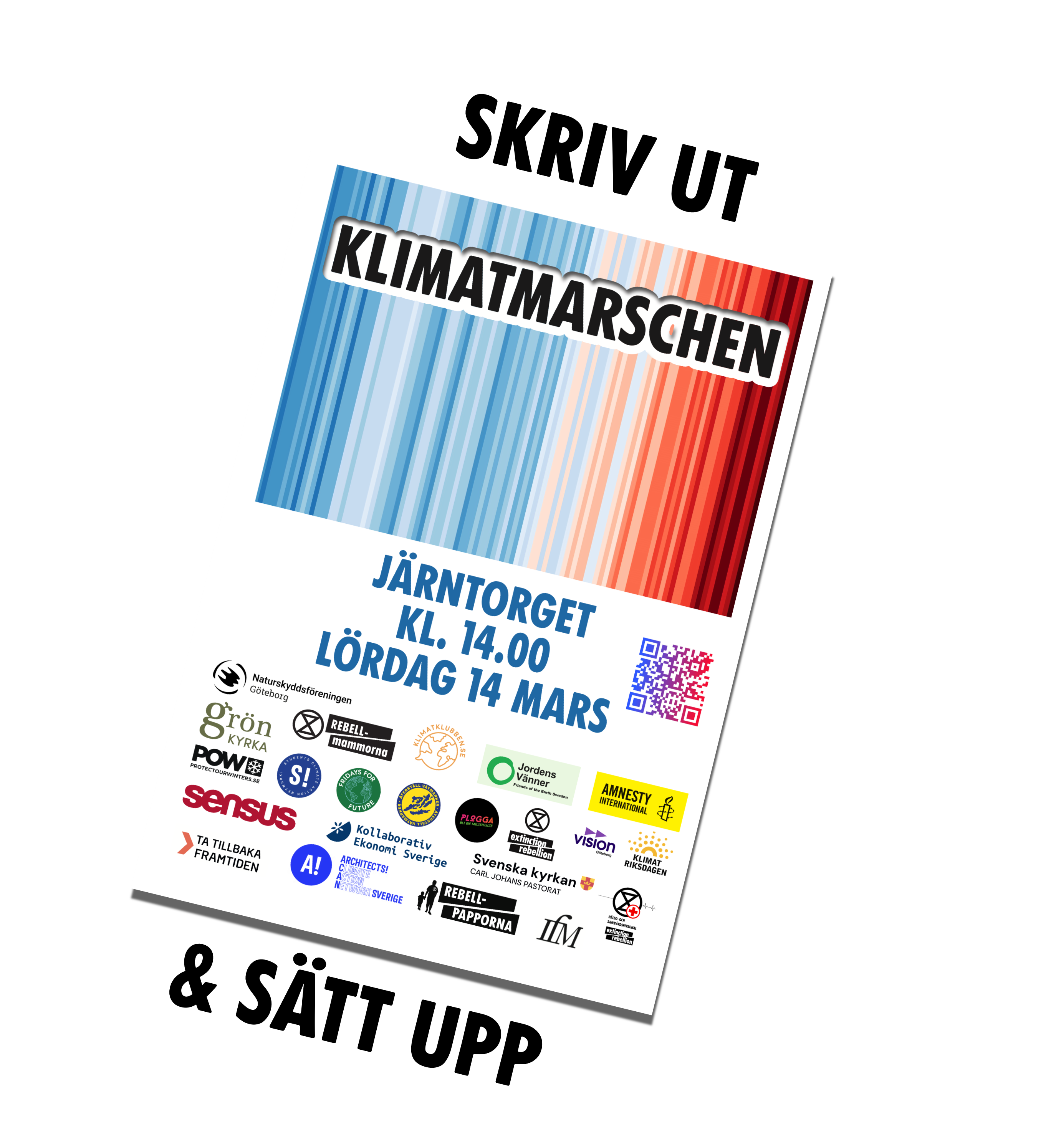 Affisch för Klimatmarsch Göteborg 2026