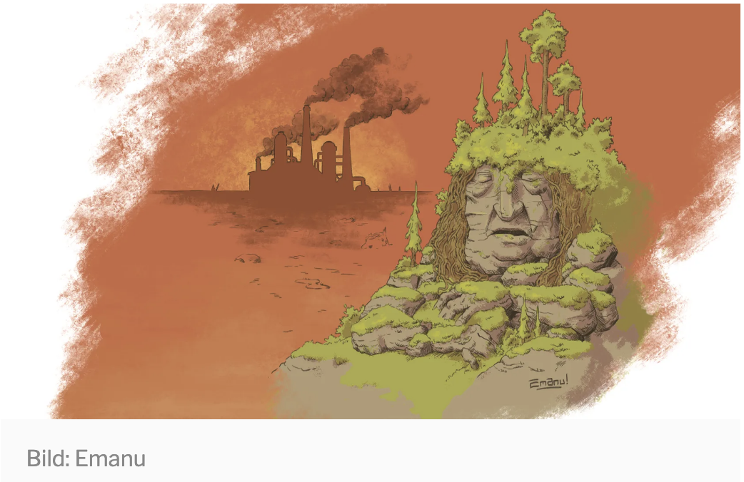 Den gröna jätten - illustration av Emanu