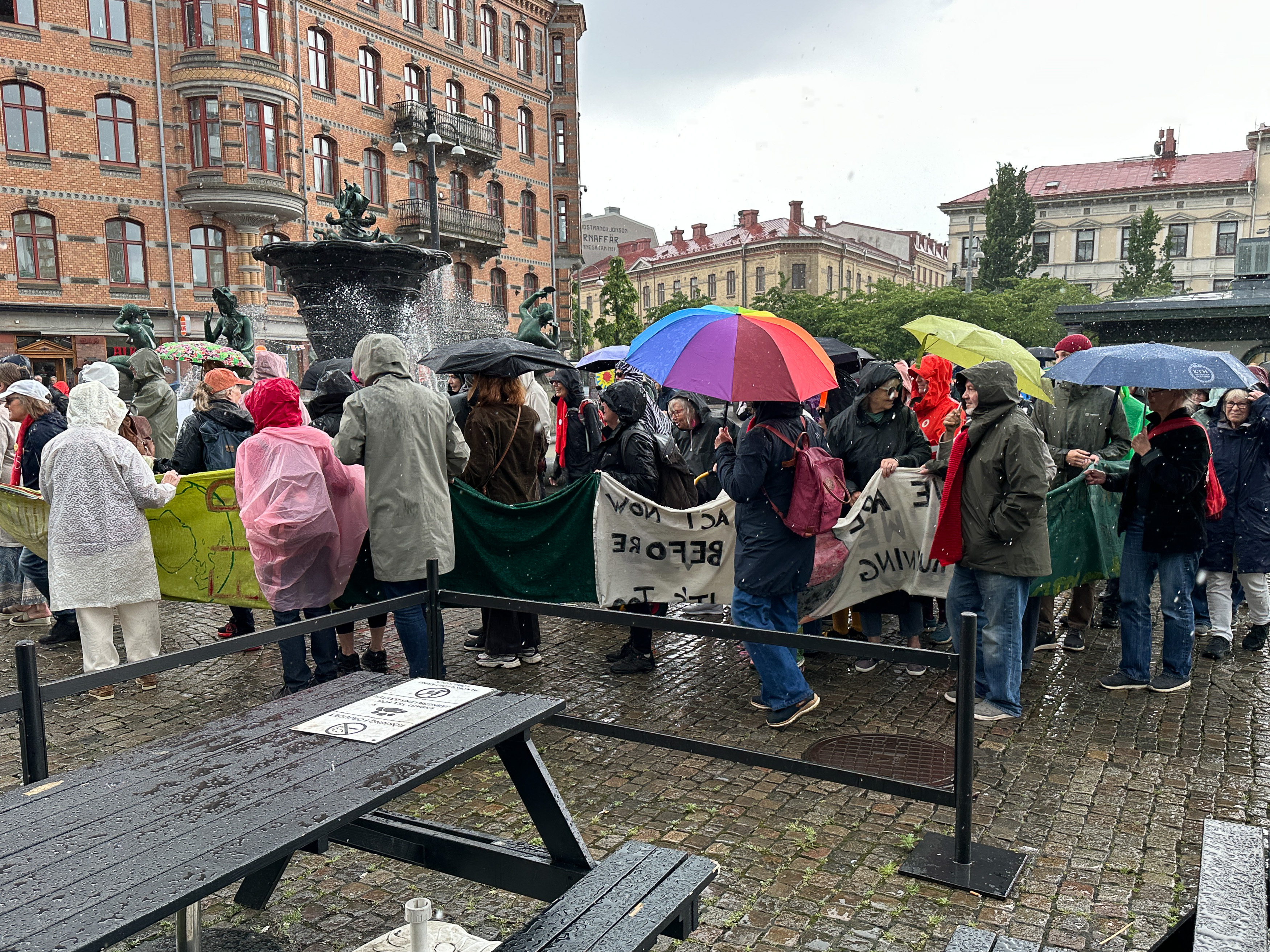Avmarsch från Järntorget