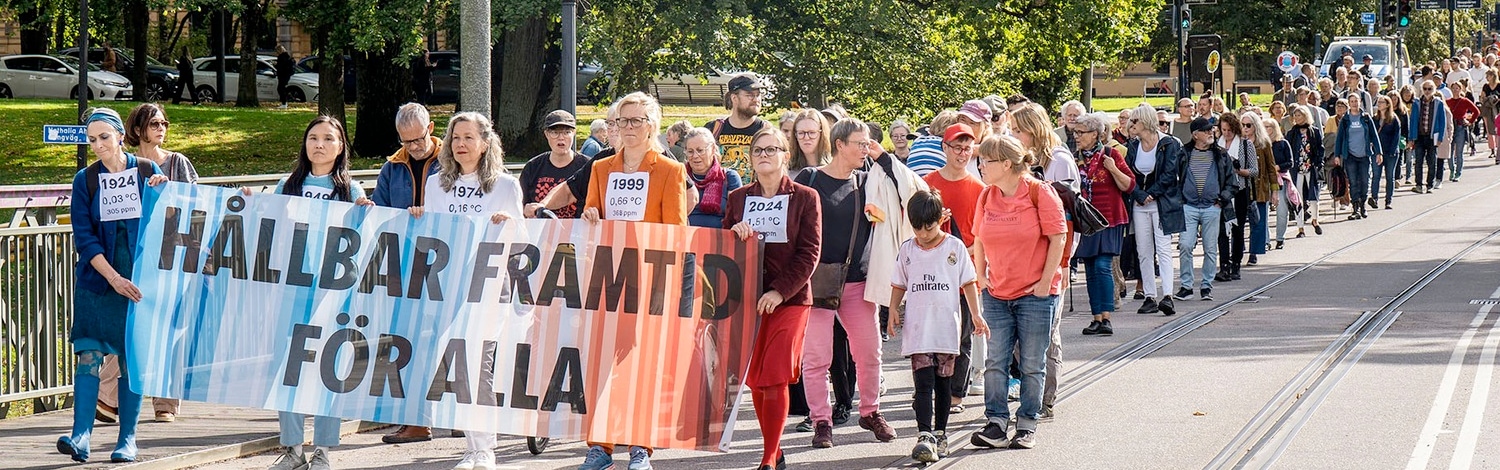 Klimatmarschen i Göteborg, september 2025